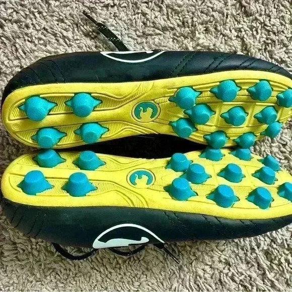 Puma ProCat Cleat Kid's Size 3- Black/White - Picture 3 of 10